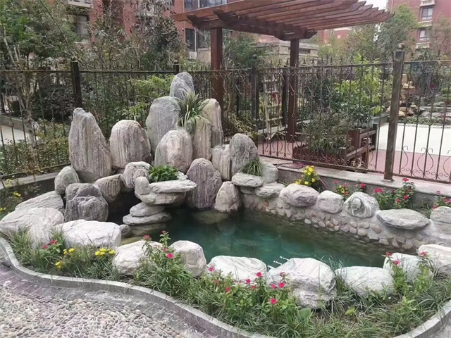 东海家庭庭院水景设计